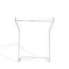 Foldable Side Table, Removable Table Top, Powder-Coated Metal in White